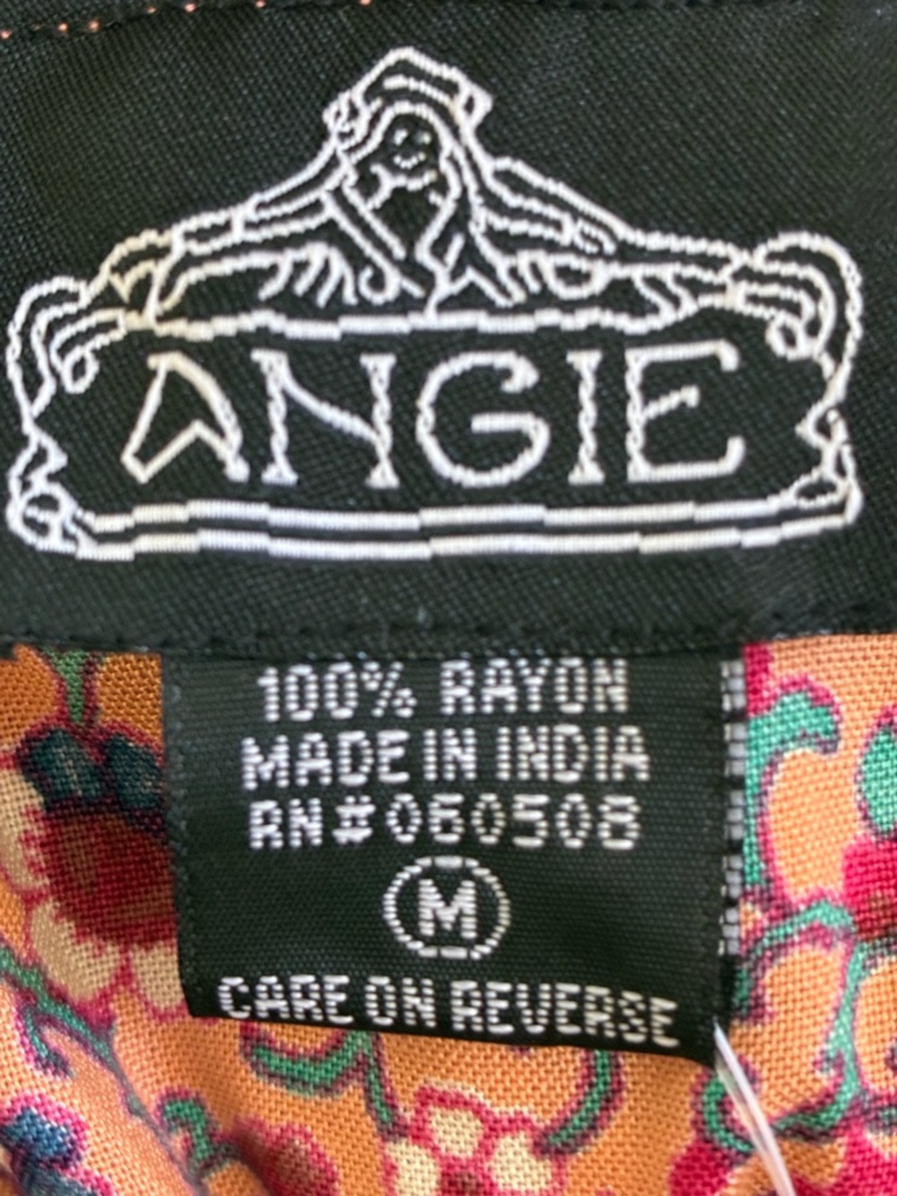 Angie Rust Floral Ruffle Mini Dress - Picture 2 of 7